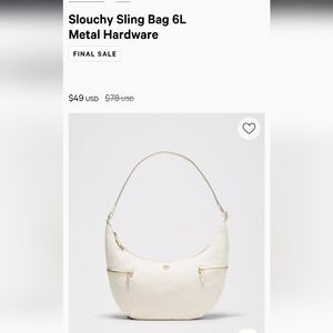 Elegant White Hobo Bag